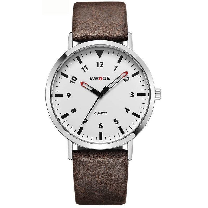 Classic Quartz 40mm Leather Brown/White