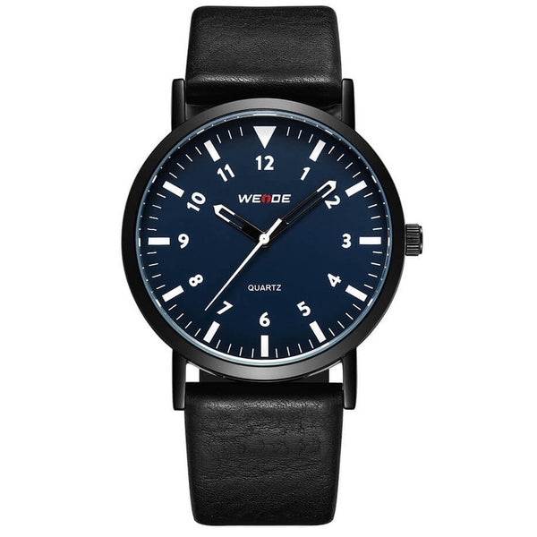 Classic Quartz 40mm Leather Black/Navy