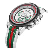 Europa Chronograph Nylon Green/White/Red