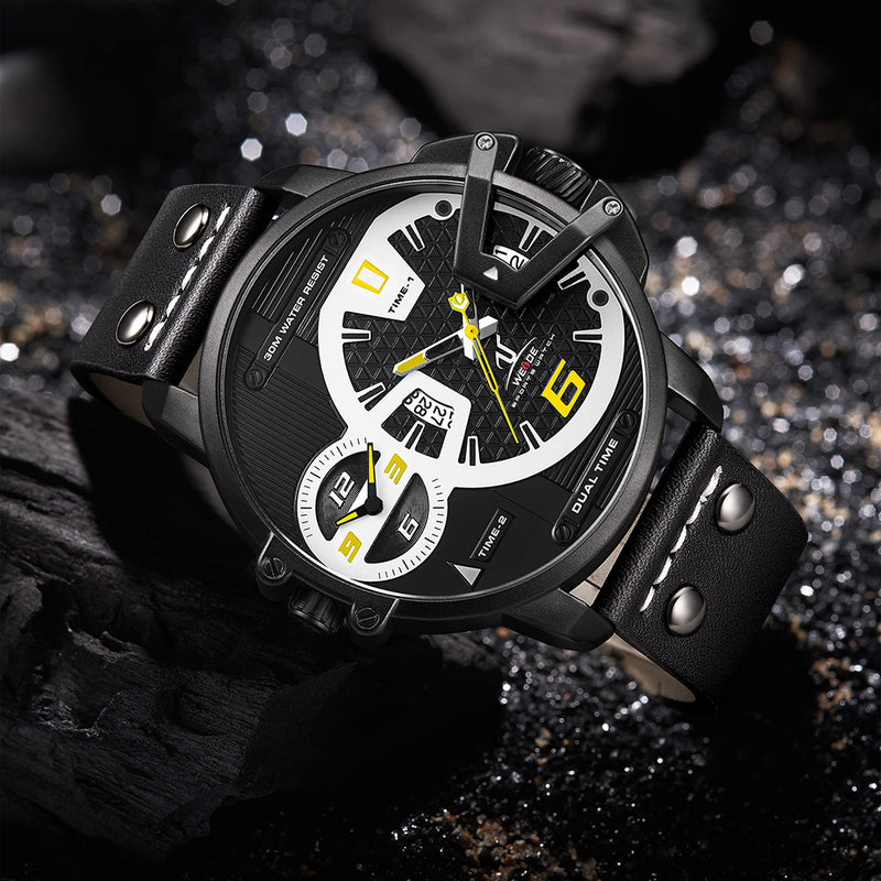 Gigantaur 50mm Leather Black/Yellow