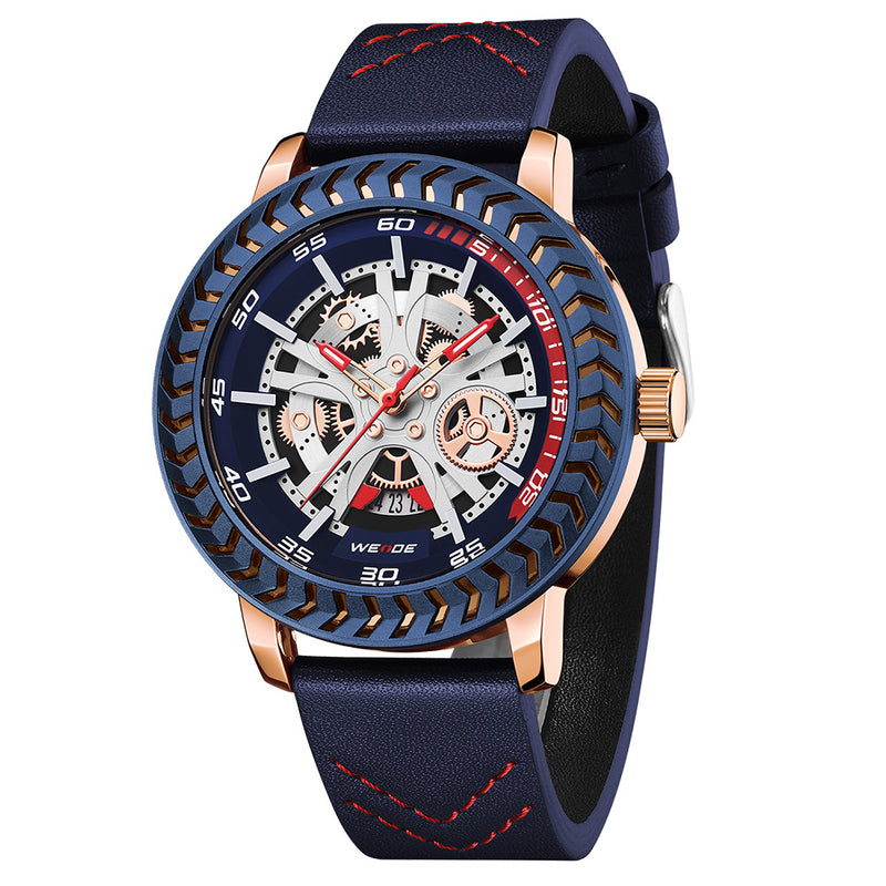 Spoke 45mm Rose Gold/Ionic Blue