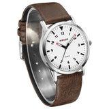 Classic Quartz 40mm Leather Brown/White