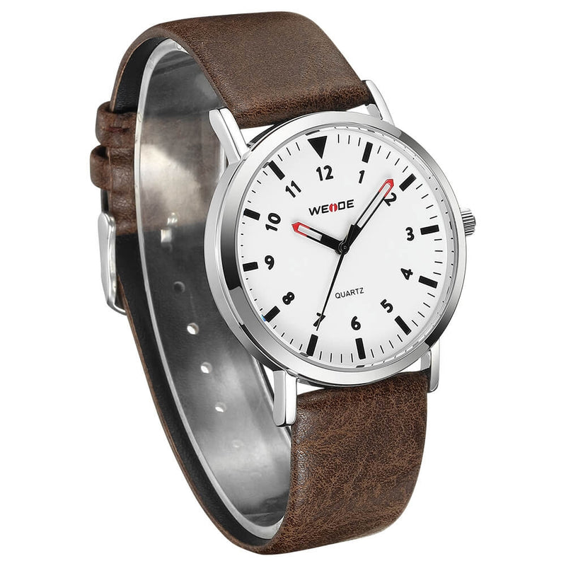 Classic Quartz 40mm Leather Brown/White