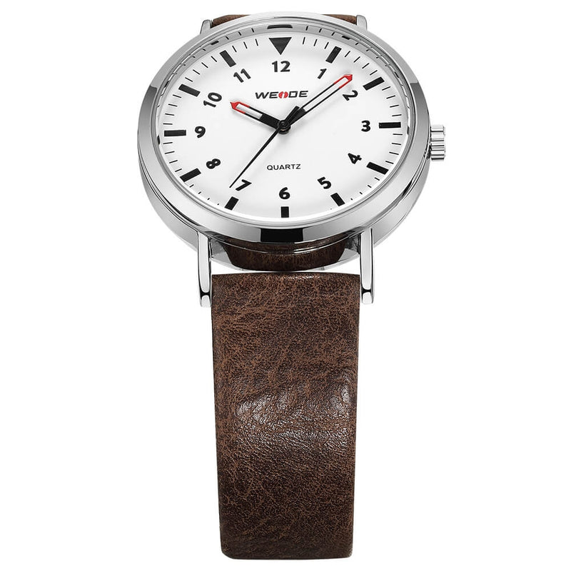 Classic Quartz 40mm Leather Brown/White