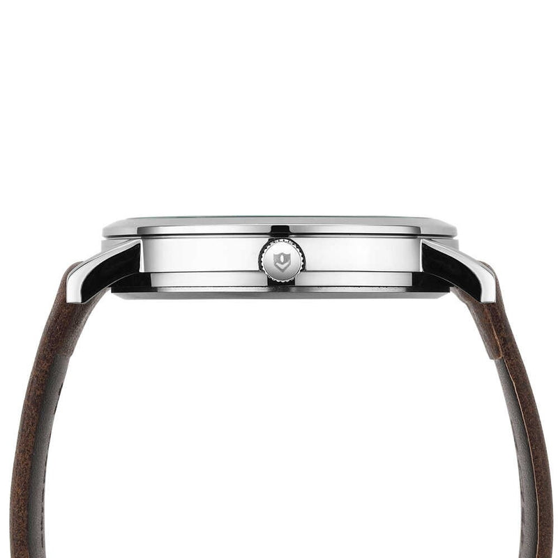 Classic Quartz 40mm Leather Brown/White