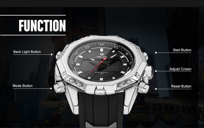 Powerhouse Dual Time Silver/White