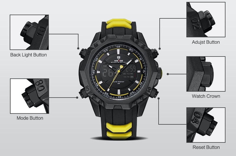Powerhouse Dual Time Black/Yellow Edition