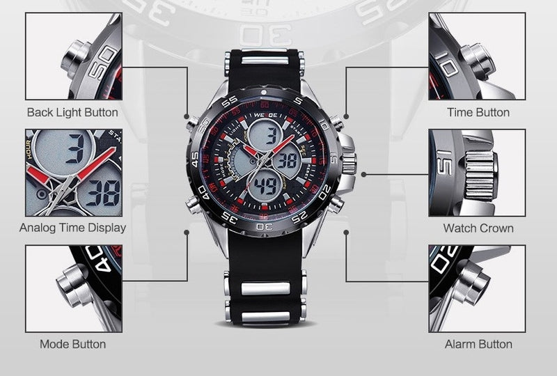 Electro Dual Time Steel Black/Blue