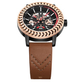 Spoke 45mm Rose Gold/Brown