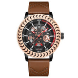 Spoke 45mm Rose Gold/Brown