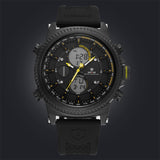 Dual Time World City Silicone Black/Yellow