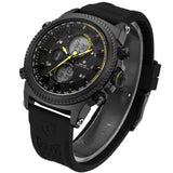 Dual Time World City Silicone Black/Yellow